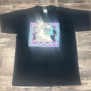 Vintage T-shirt - 1993 Rainforest Rescue Campaign Art Tee - Greg Scott - Large